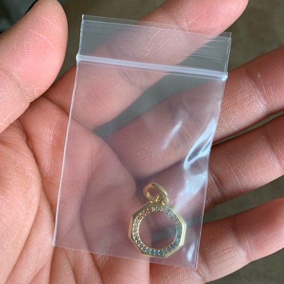 NWOT ME Rainbow Medallion Pendant Dangle Charm Sterling Silver 925 - Picture 7 of 16